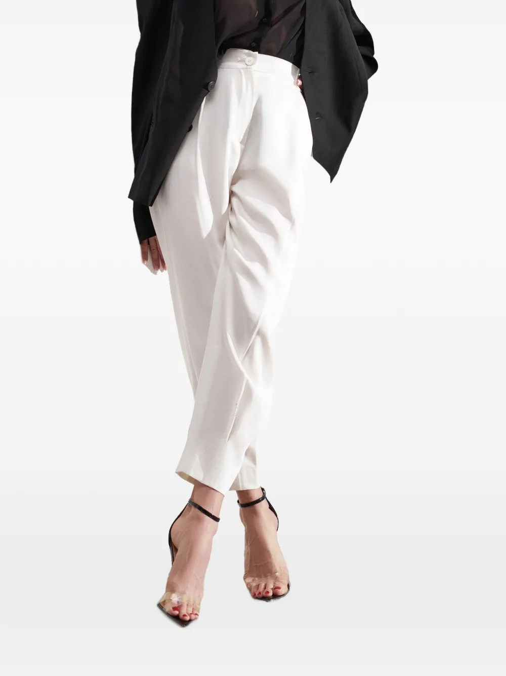 Tessitura Body Couture Minimal tapered trousers