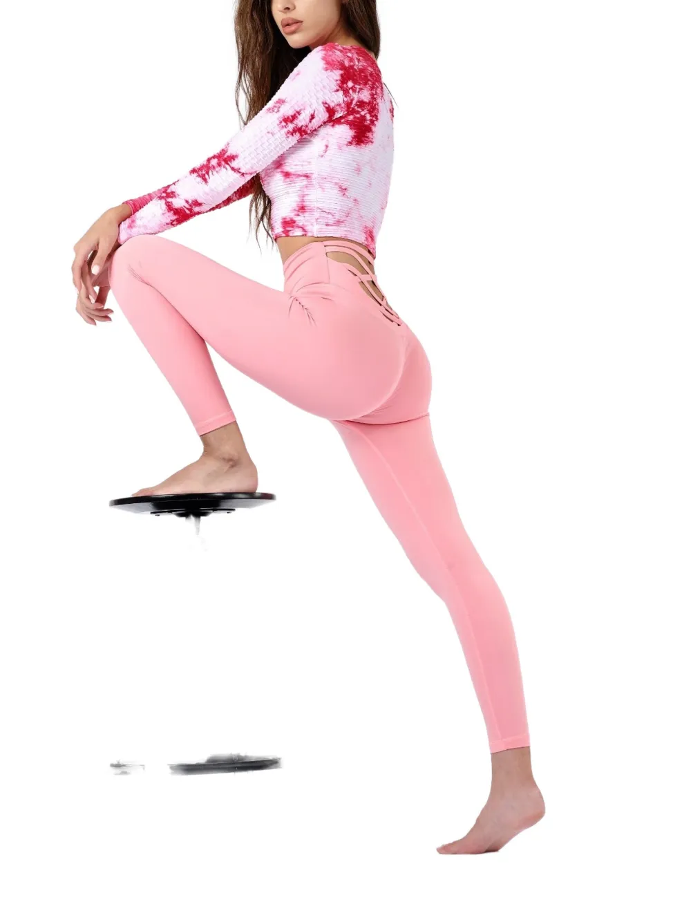 Tessitura Cross performance legging Roze