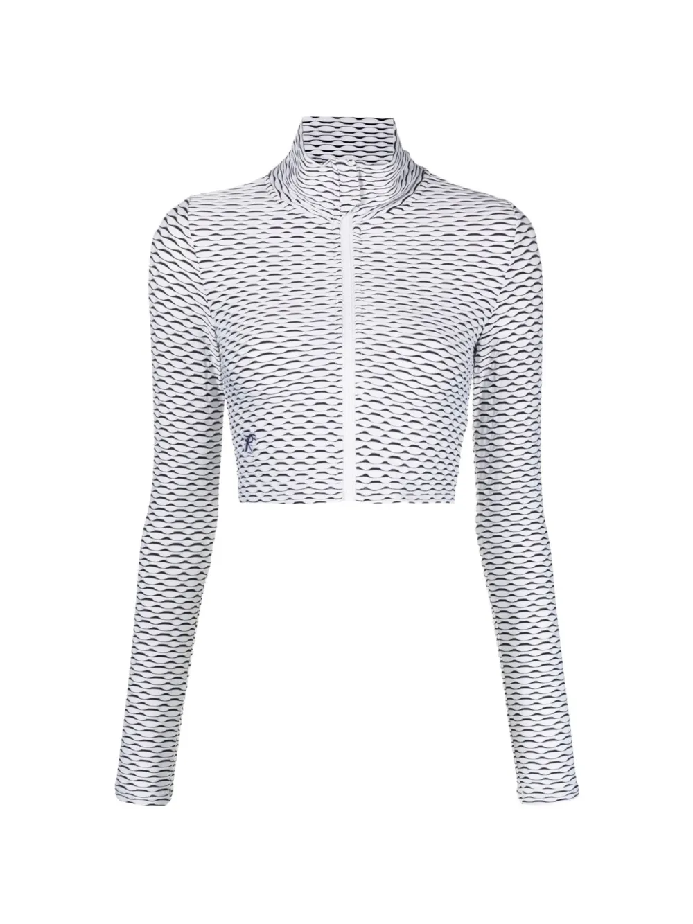 Tessitura Body Couture 3D-effect cropped performance top