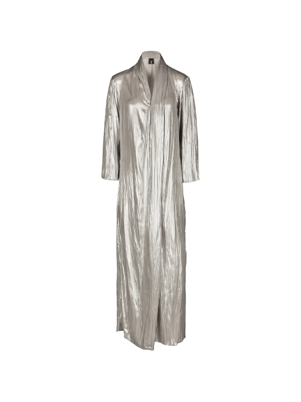 Tessitura Silver Abaya metallic-effect maxi dress