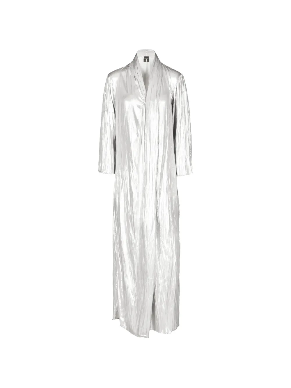 Tessitura Body Couture Abaya metallic-effect maxi dress - Silver