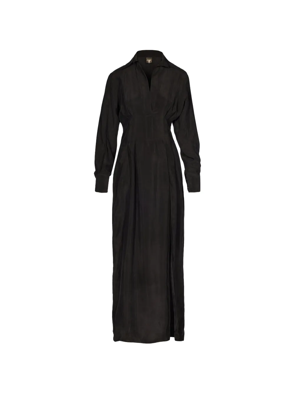 Tessitura Body Couture Maxikleid mit seitlichem Schlitz - Schwarz