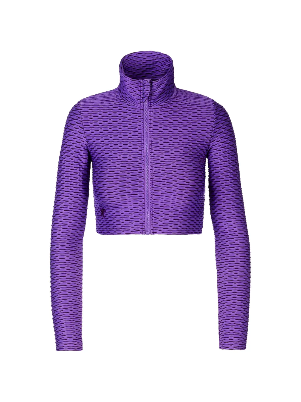 Tessitura Body Couture 3D-textured performance cropped top