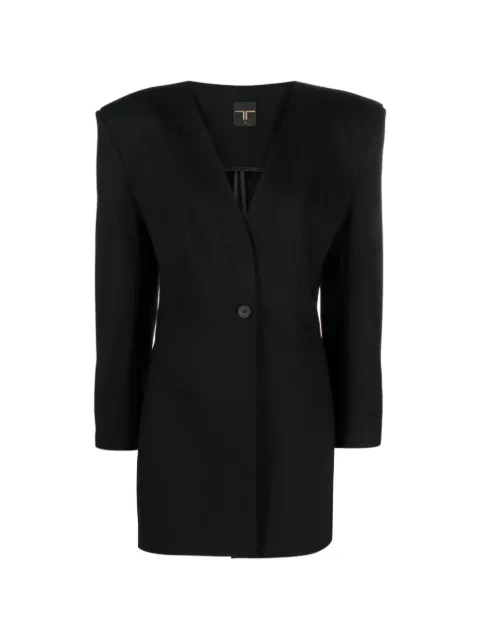 Tessitura blazer slim con botones