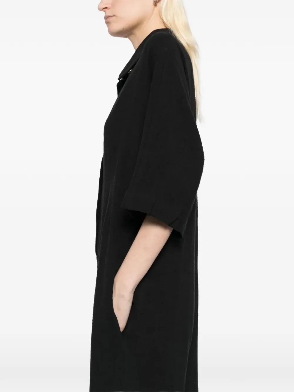 Tessitura oversized jumpsuit Zwart