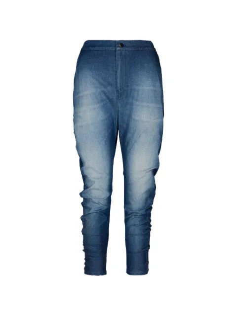 Tessitura jeans med smal pasform og sænket skridt