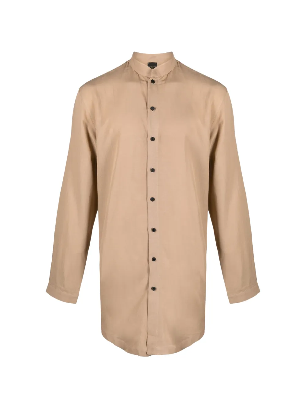 Tessitura Body Couture mandarin-collar long-sleeve shirt
