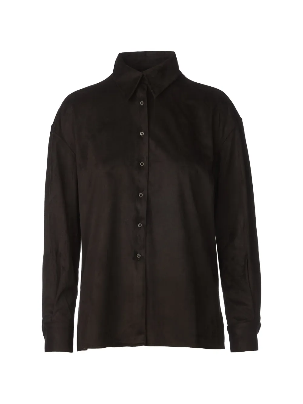 Tessitura long-sleeve loose-fit shirt