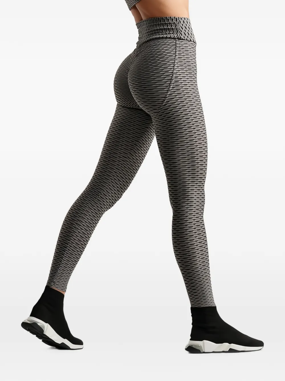 Tessitura 3D legging met textuur Grijs