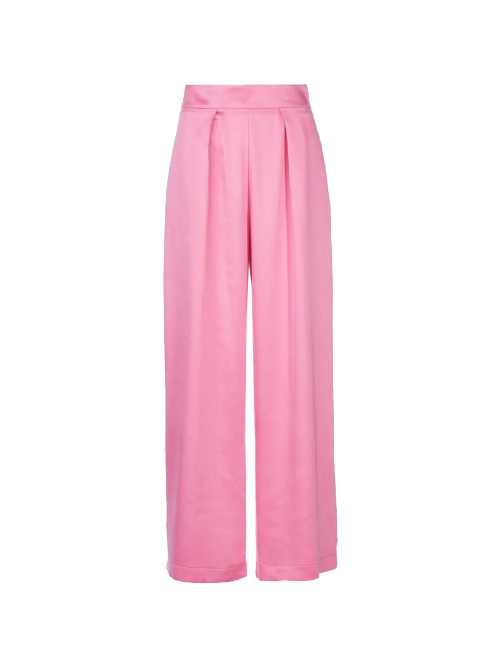Tessitura wide-leg pleated straight trousers Roze