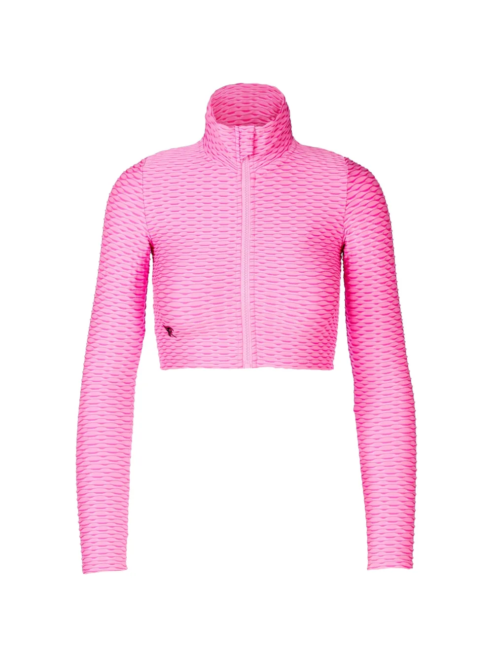 Tessitura 3D-textured cropped top