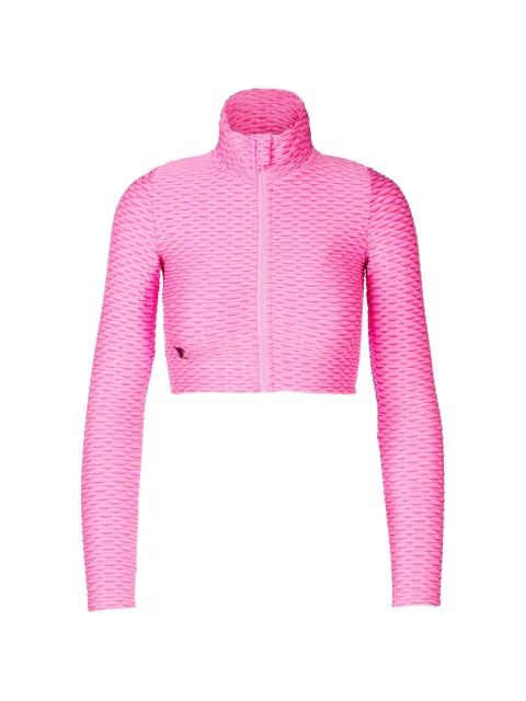 Tessitura 3D-textured cropped top