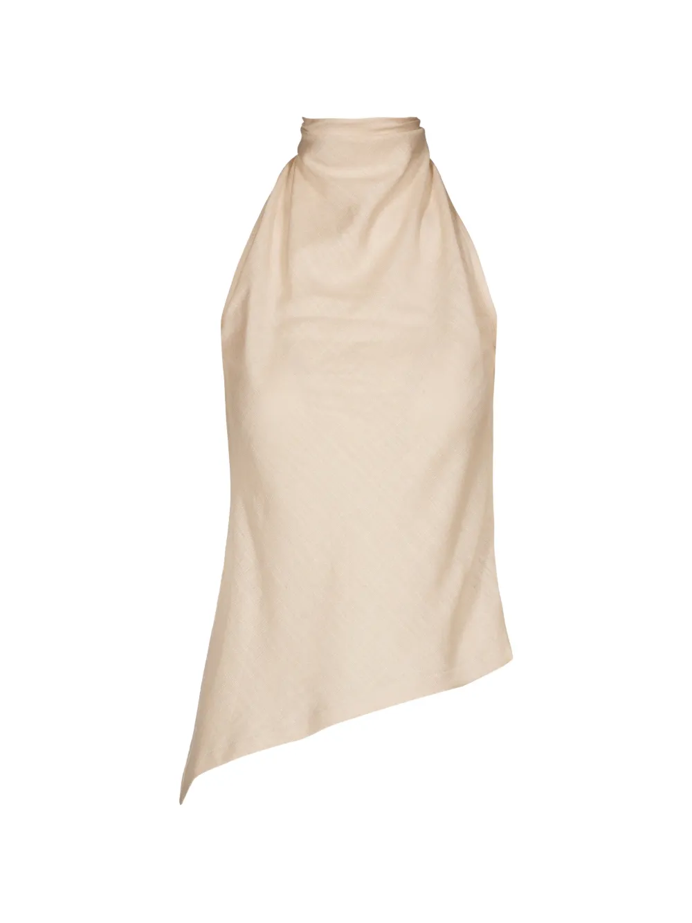 Tessitura Body Couture asymmetric halterneck blouse