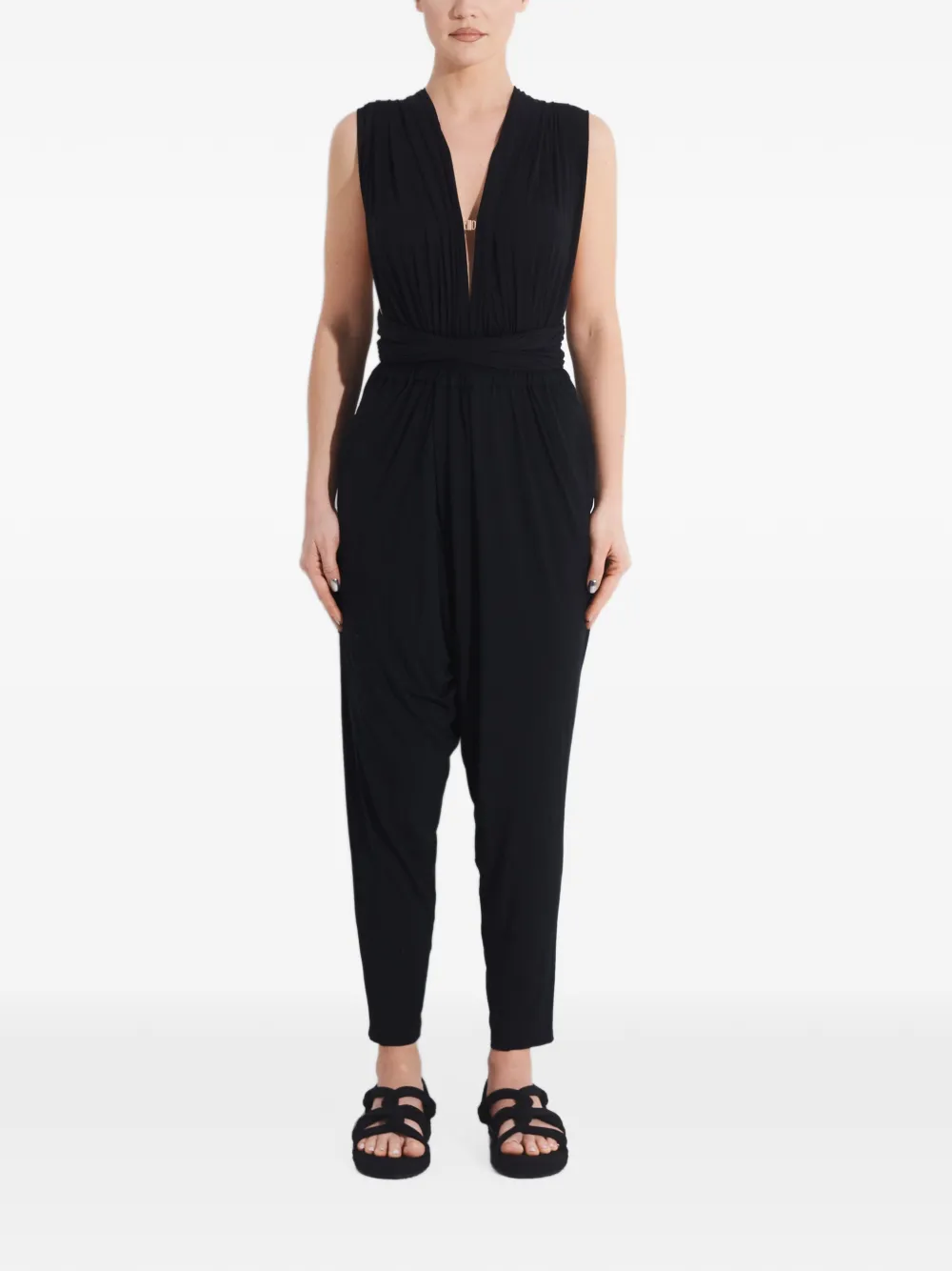 Tessitura multiway tapered jumpsuit Zwart