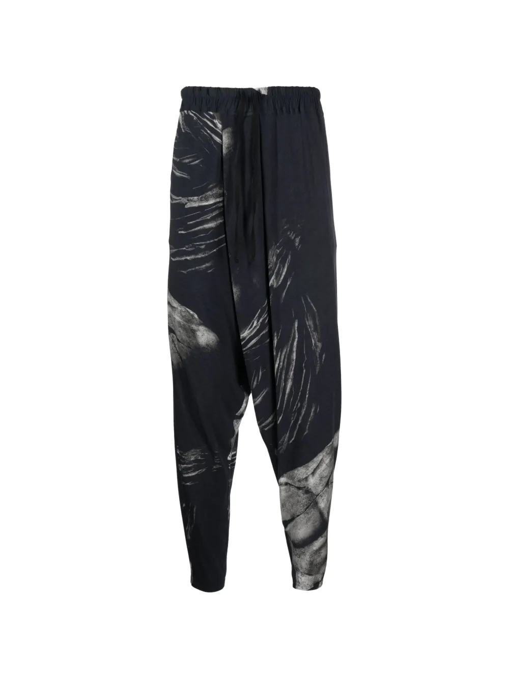 Tessitura Body Couture printed drop-crotch trousers