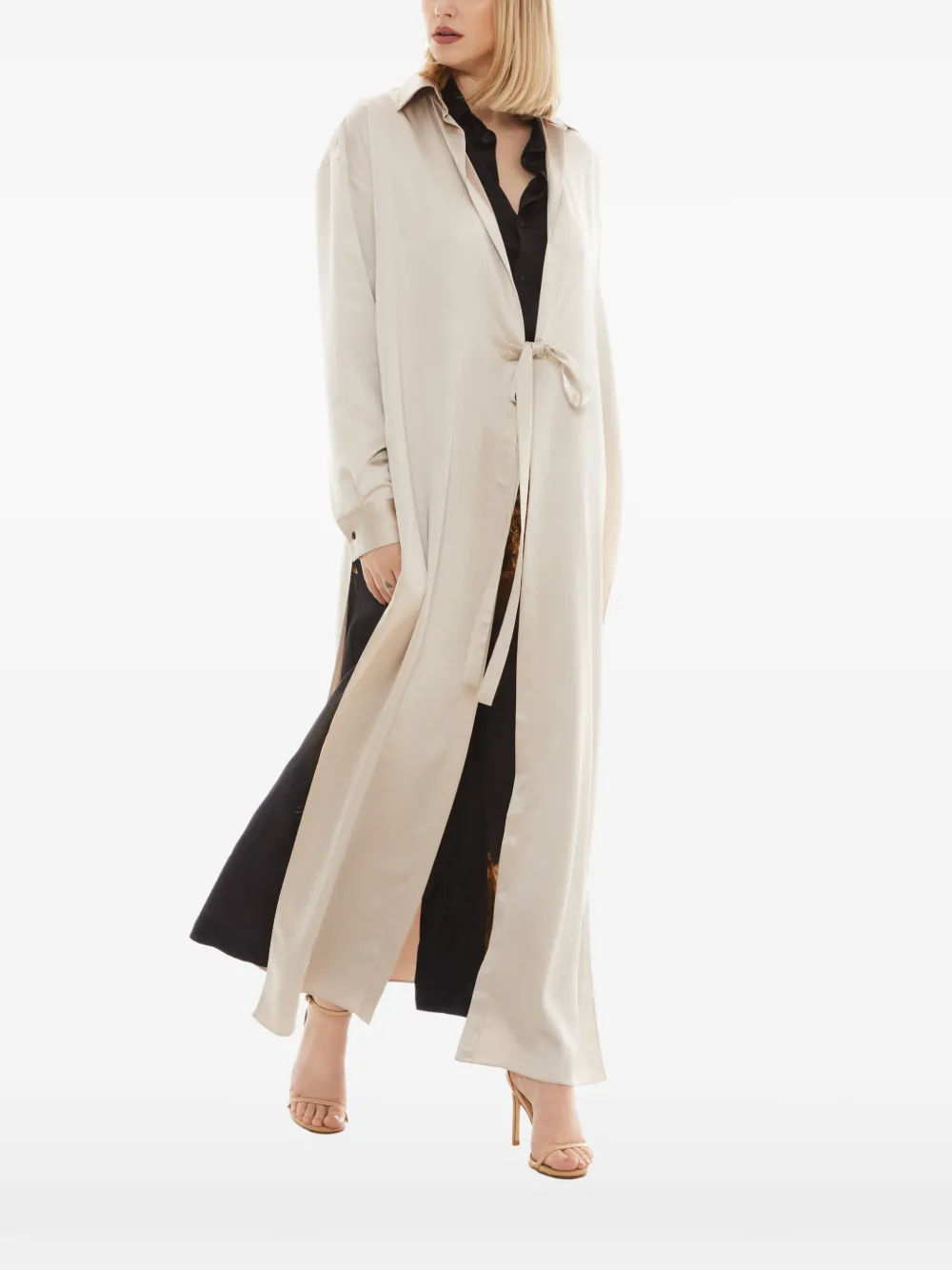 Tessitura The Gold oversized shirt coat