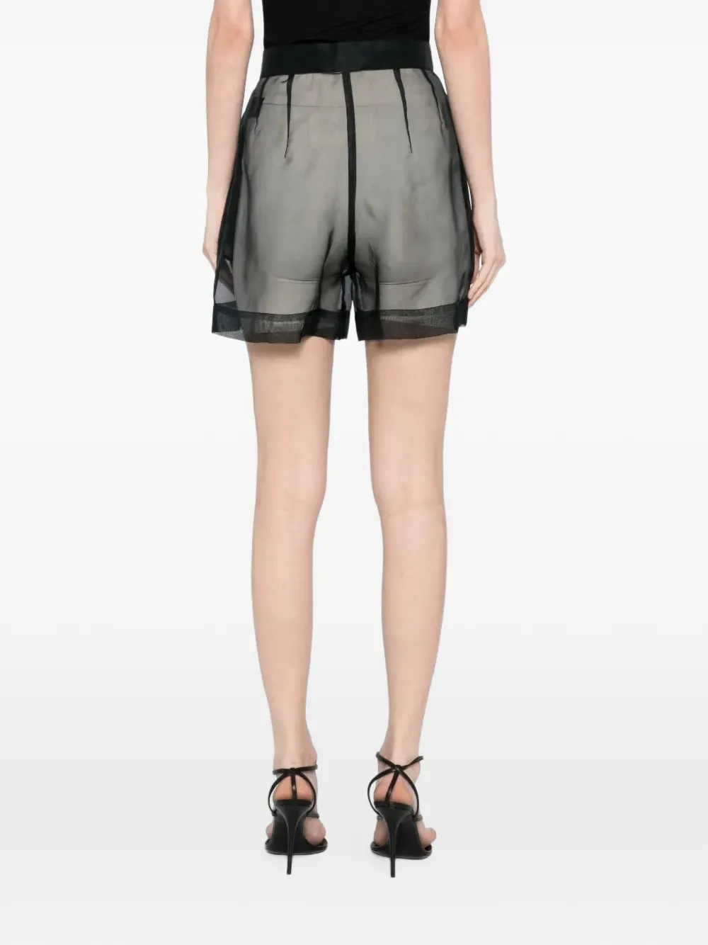 Tessitura Organza zijden shorts Zwart