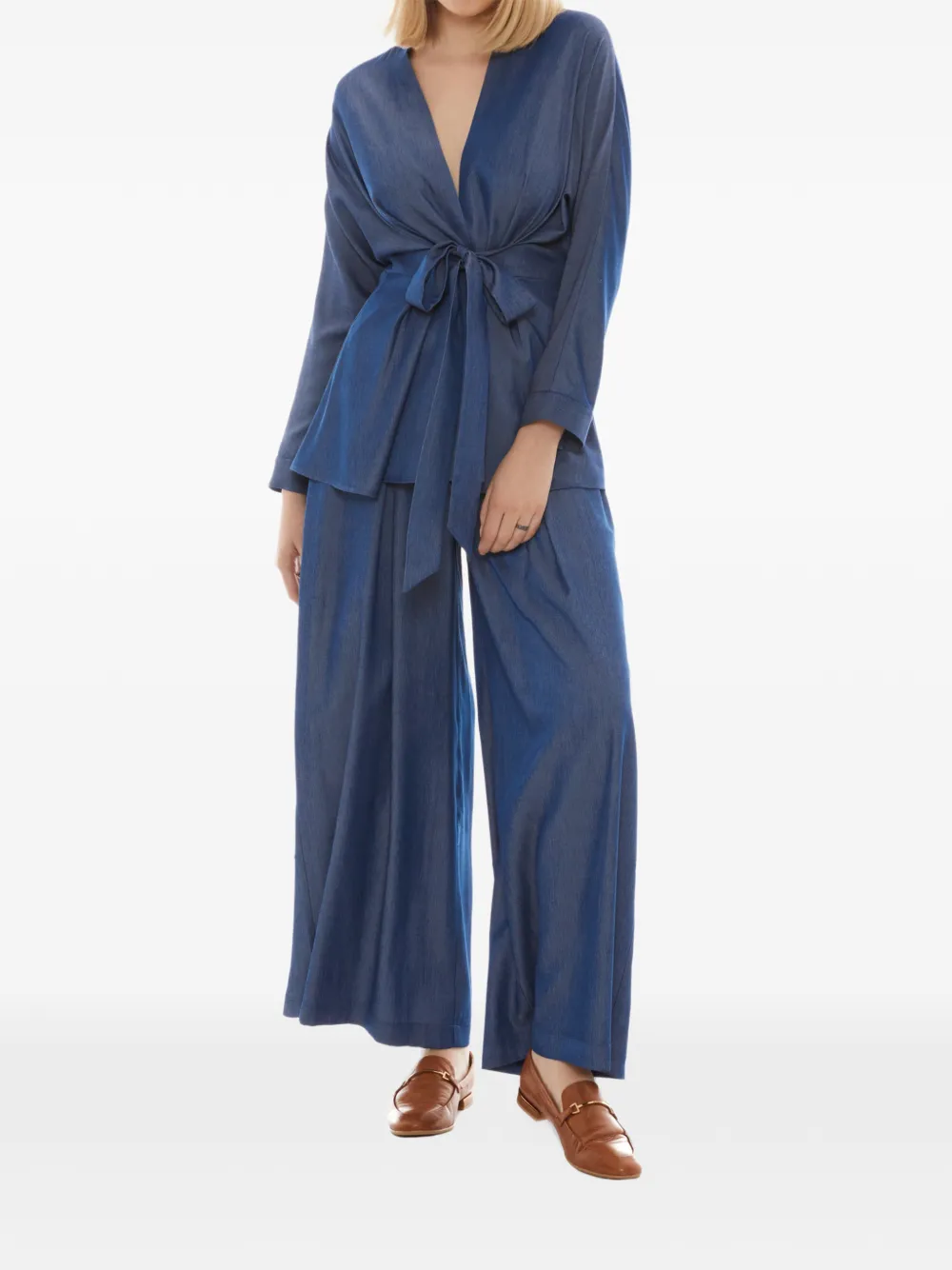 Tessitura Jeans met wijde pijpen Blauw