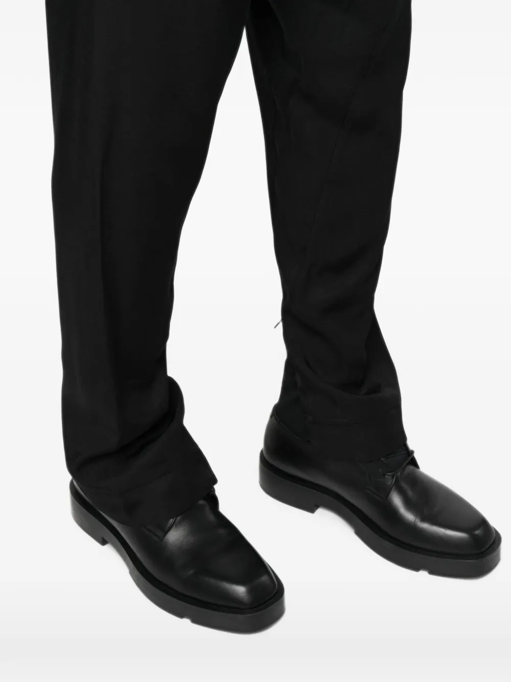 Tessitura Broek met verlaagd kruis Zwart