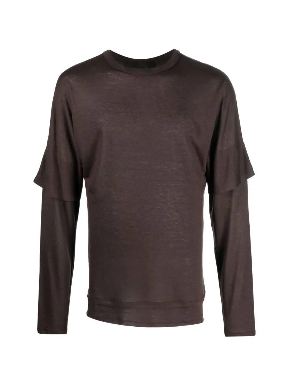 Tessitura Body Couture double-layered long-sleeve T-shirt