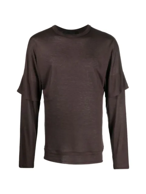 Tessitura Body Couture t-shirt à manches longues et superposition