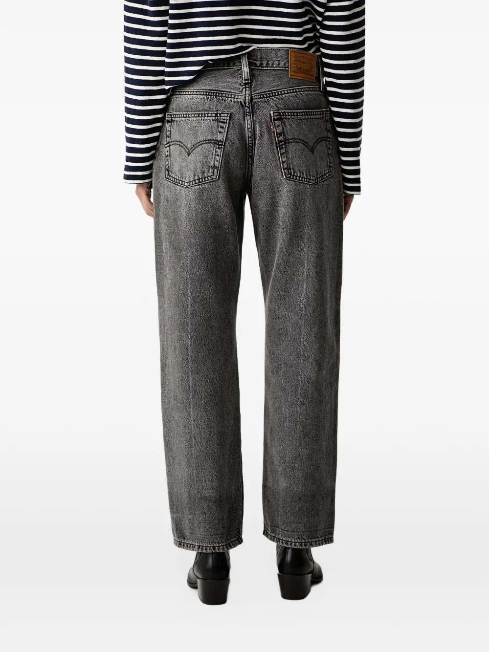 Levi's Easy Dad washed straight-leg jeans Grijs