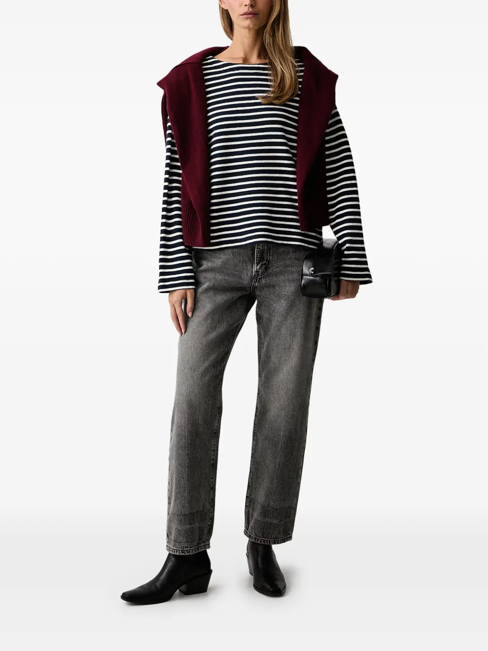 Levi's Easy Dad washed straight-leg jeans Grijs