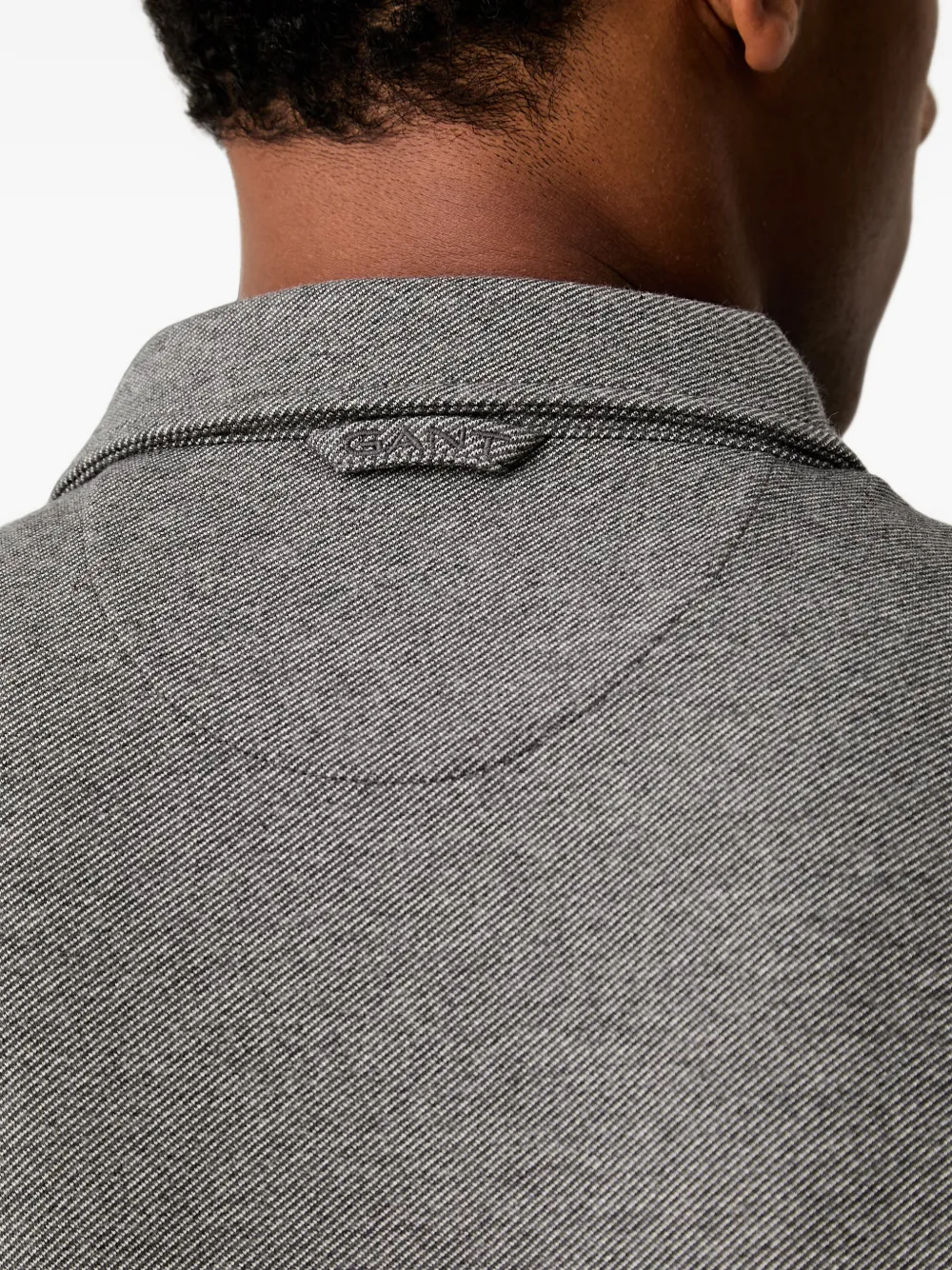 Gant Poloshirt met lange mouwen Grijs
