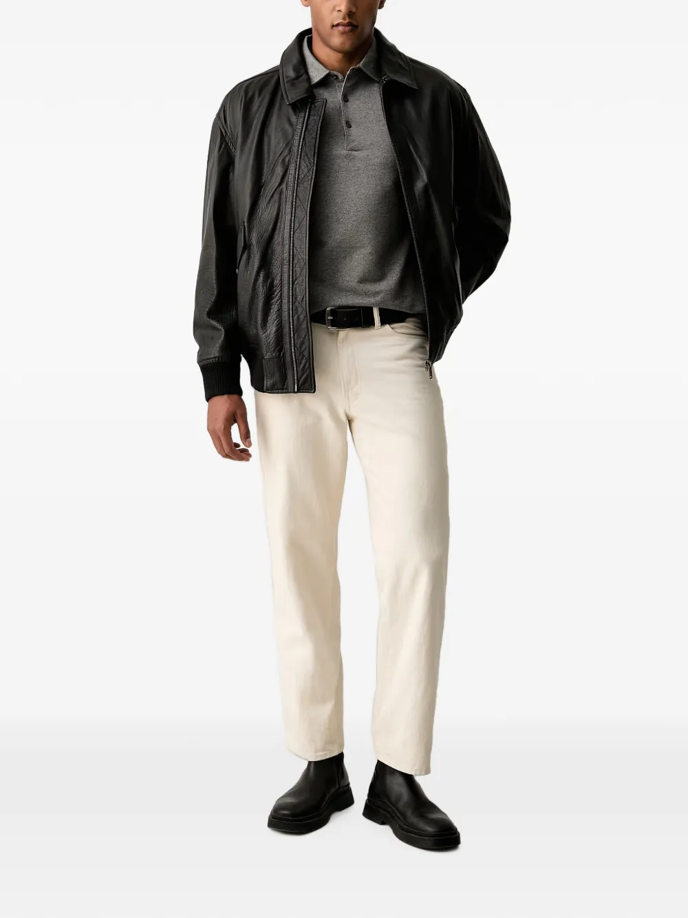 Gant Poloshirt met lange mouwen Grijs