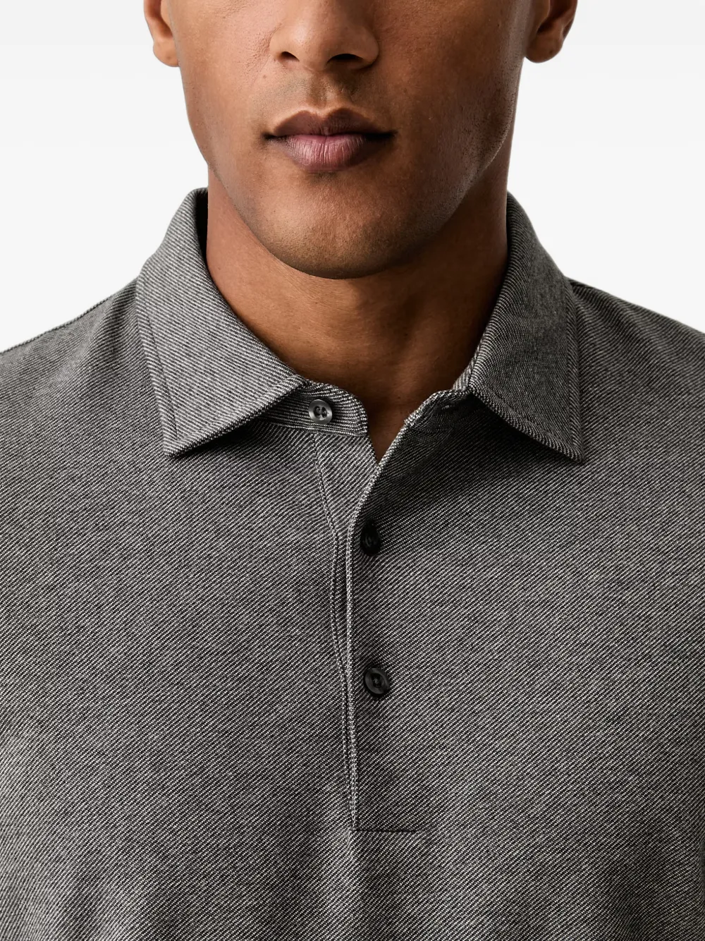 Gant Poloshirt met lange mouwen Grijs