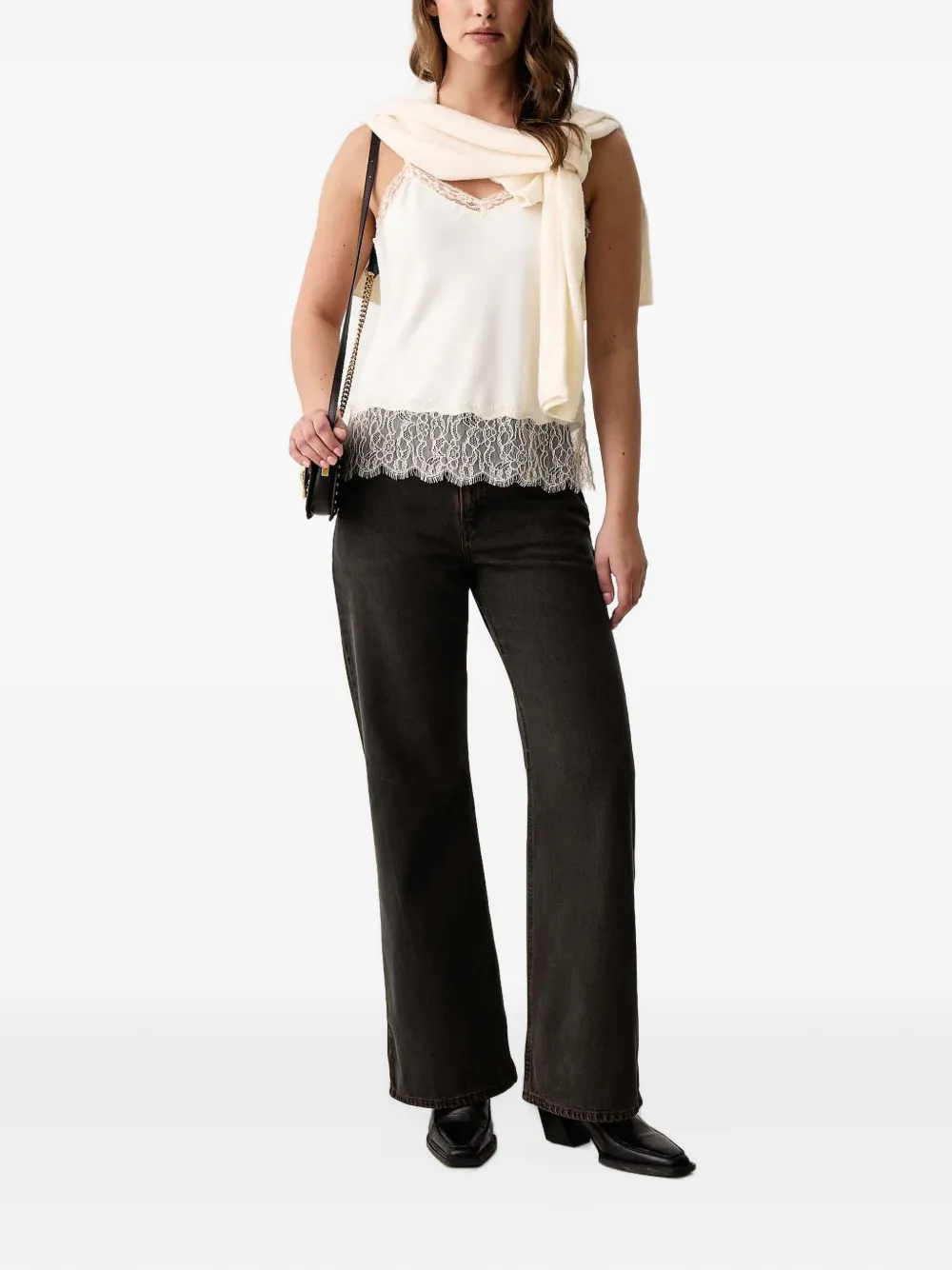 Levi's lace-trim camisole top Wit