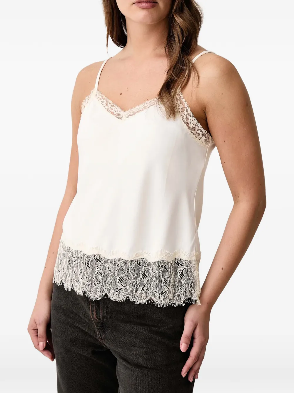 Levi's lace-trim camisole top Wit