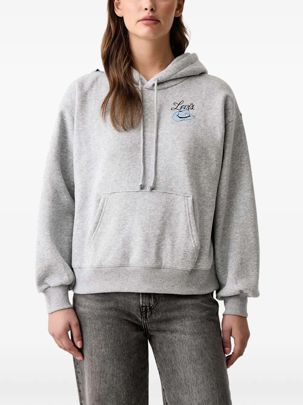 Levi's Graphic Everyday drawstring hoodie Grijs