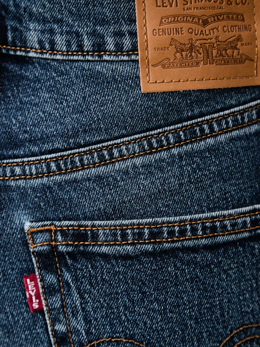 Levi's straight-leg jeans Blauw