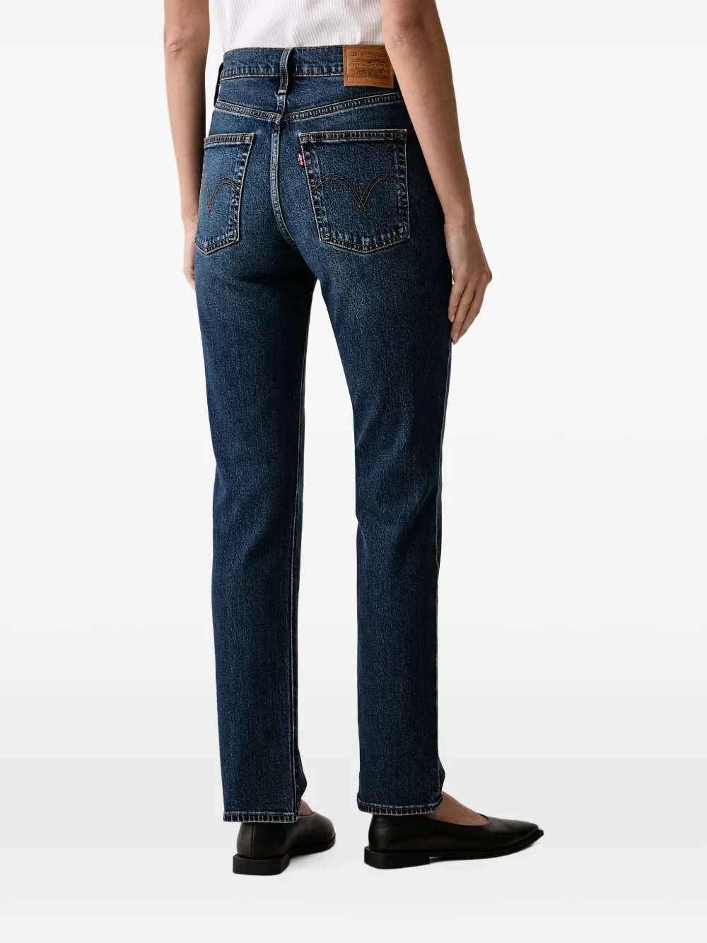 Levi's straight-leg jeans Blauw
