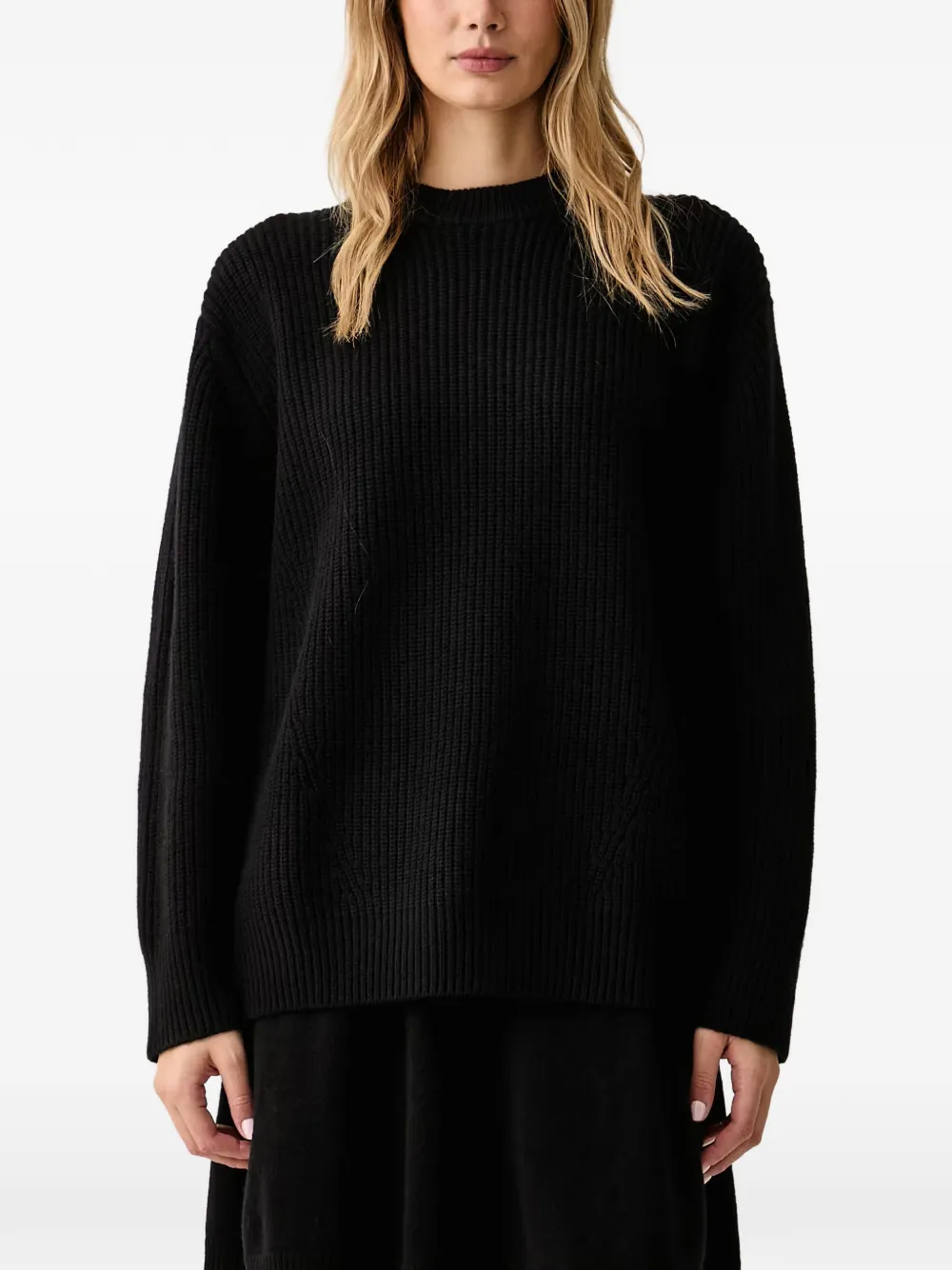 PINKO ribbed wool sweater - Nero