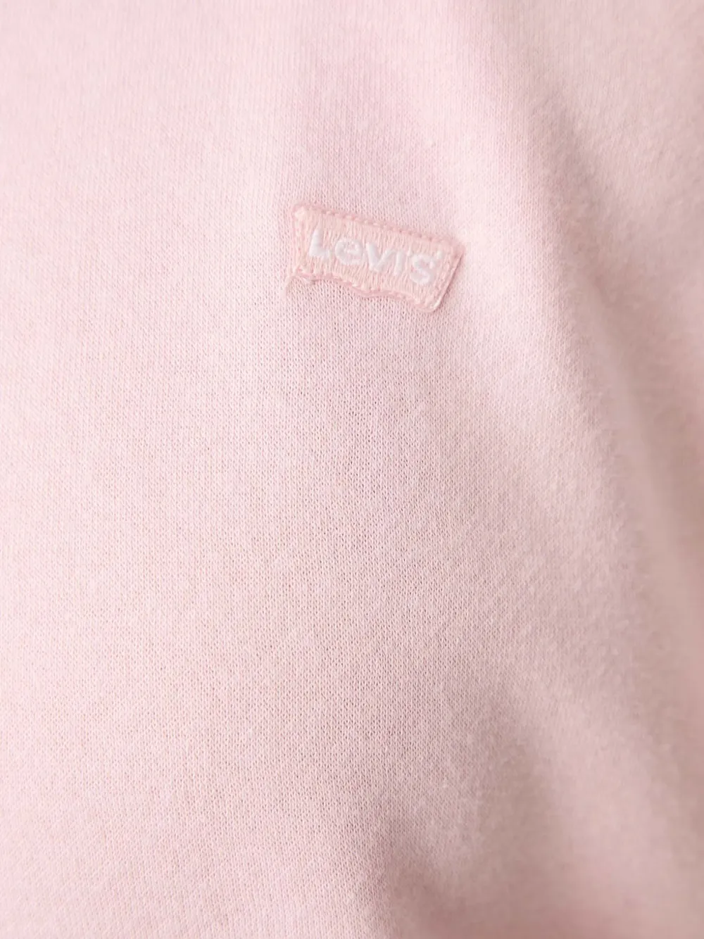 Levi's logo-embroidered hoodie Roze