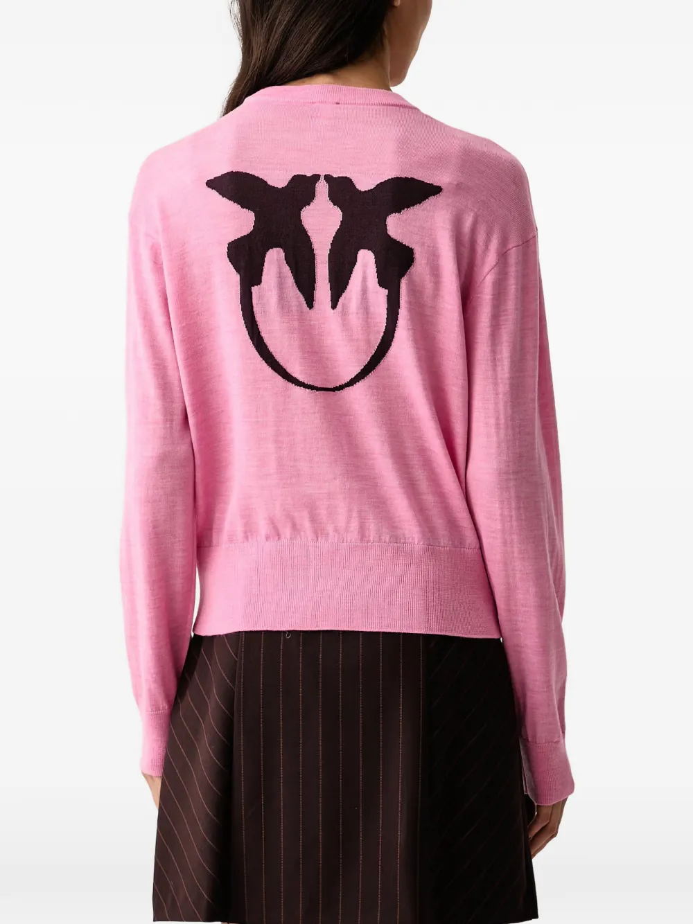 PINKO Love Birds trui Roze