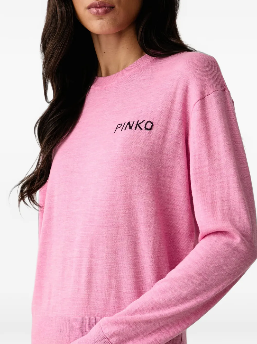 PINKO Love Birds trui Roze