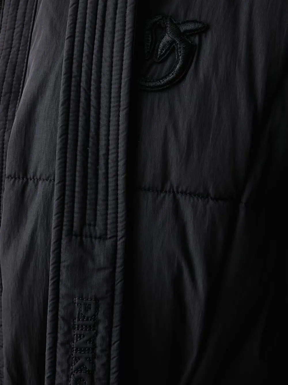 PINKO Gevoerd jack met capuchon Zwart