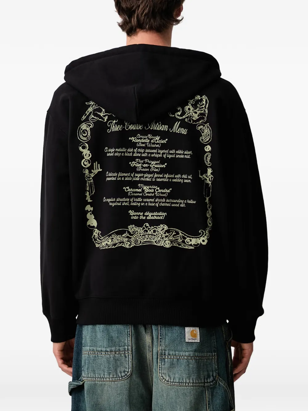 Carhartt WIP Chez WIP graphic-print hoodie Zwart