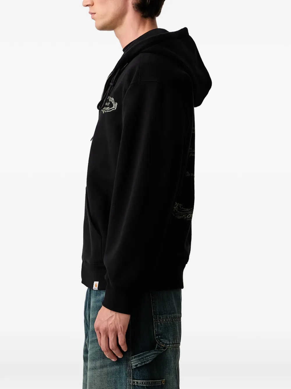 Carhartt WIP Chez WIP graphic-print hoodie Zwart