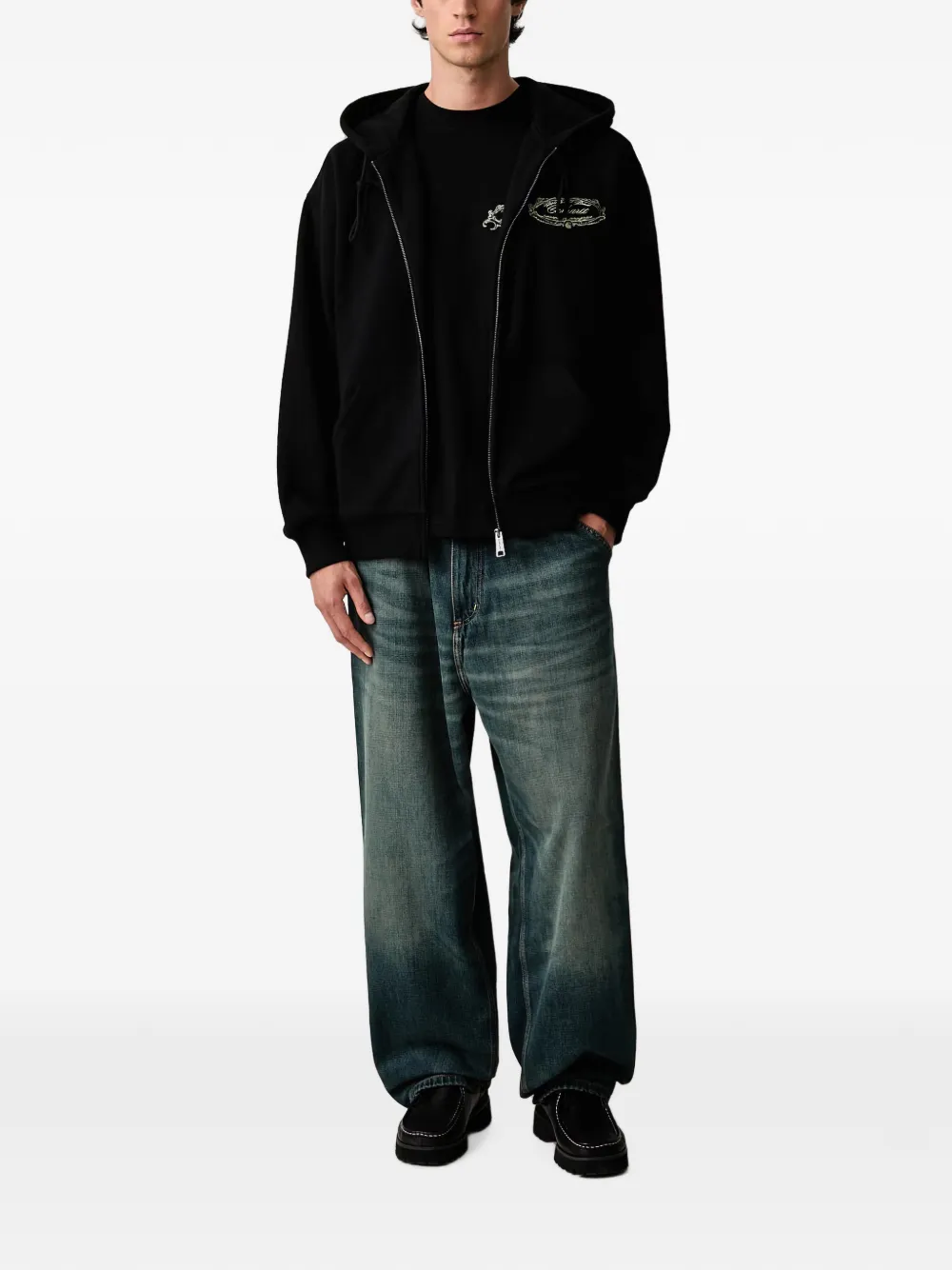 Carhartt WIP Chez WIP graphic-print hoodie Zwart
