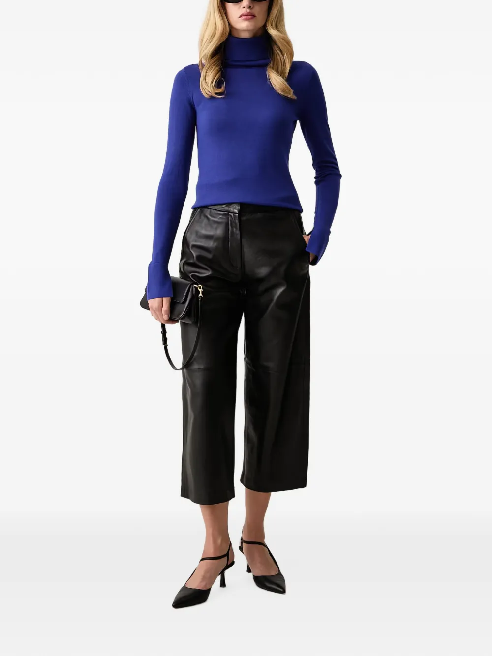 Patrizia Pepe Coltrui met Fly-plakkaat Blauw