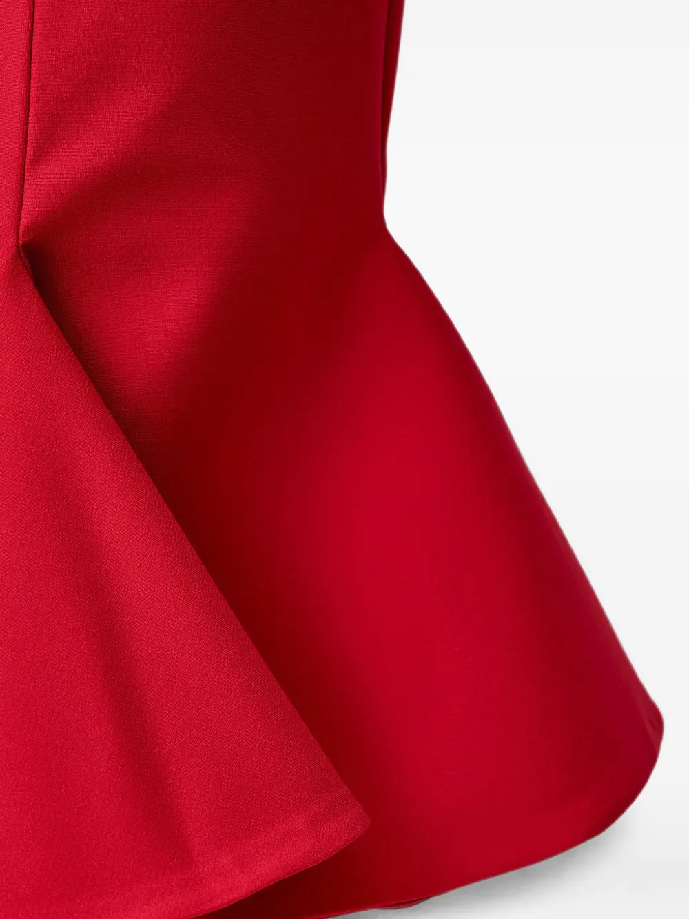 PINKO Uitlopende midi-jurk met sweetheart-hals Rood