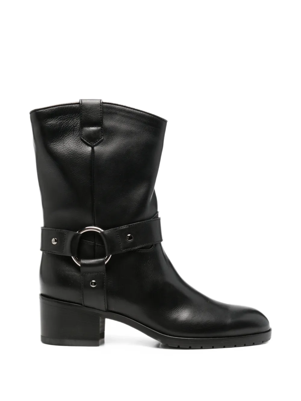 Doucal's harness-detail leather boots - Noir Doucal's harness-detail leather boots - Noir