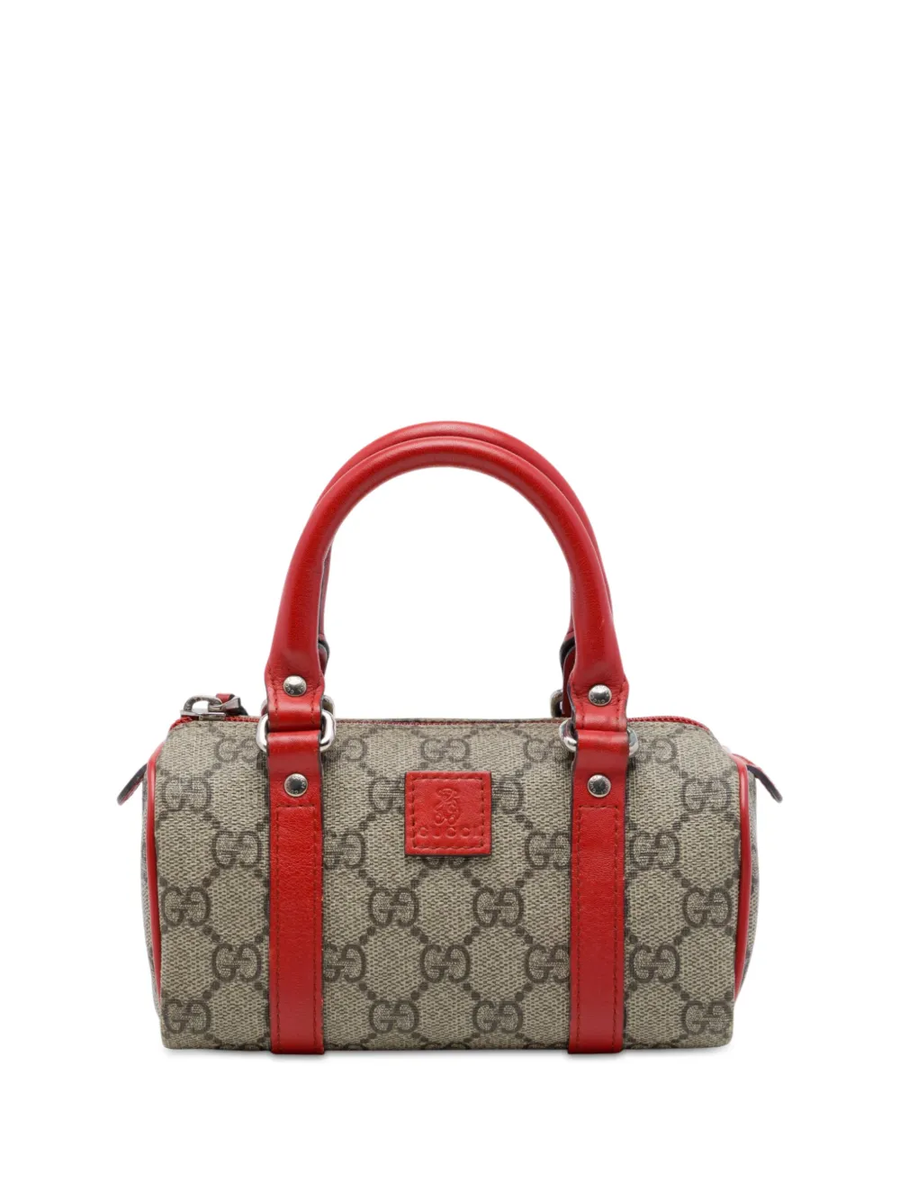 Gucci Pre-Owned mini sac boston Joy à motif GG Supreme (2016-2026) - Tons neutres Gucci Pre-Owned mini sac boston Joy à motif GG Supreme (2016-2026) - Tons neutres