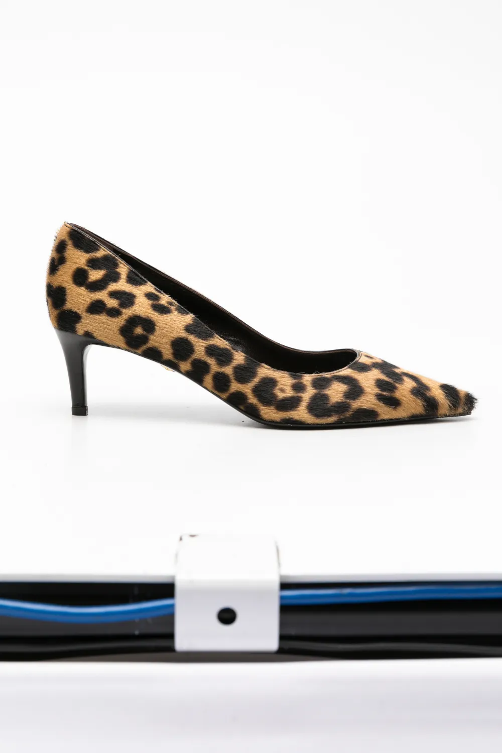 Baldinini leopard-print hair-texture pumps - Marron