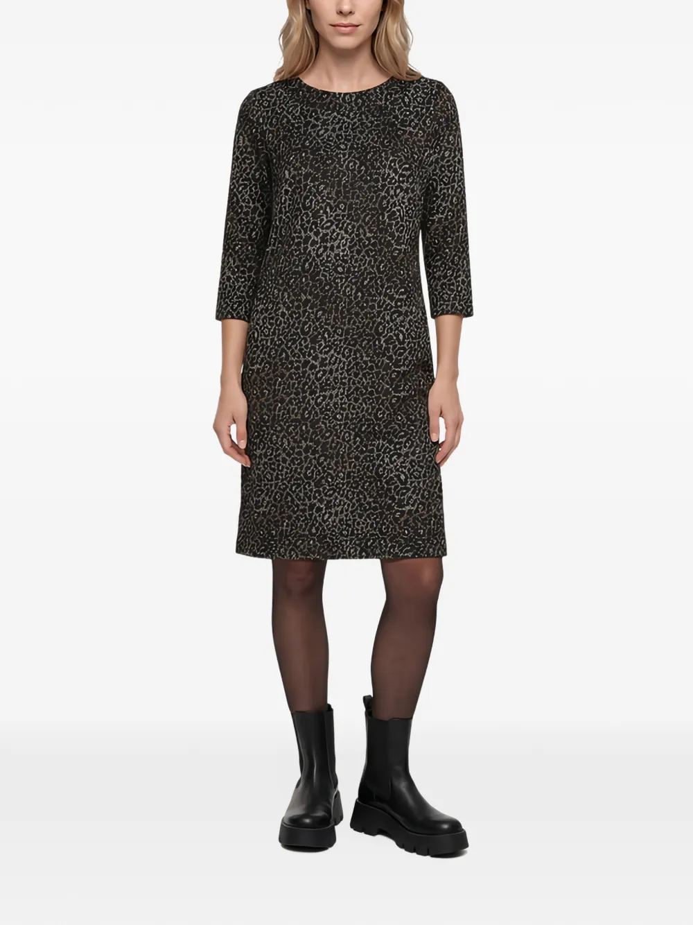 Betty Barclay leopard-print mini dress Zwart