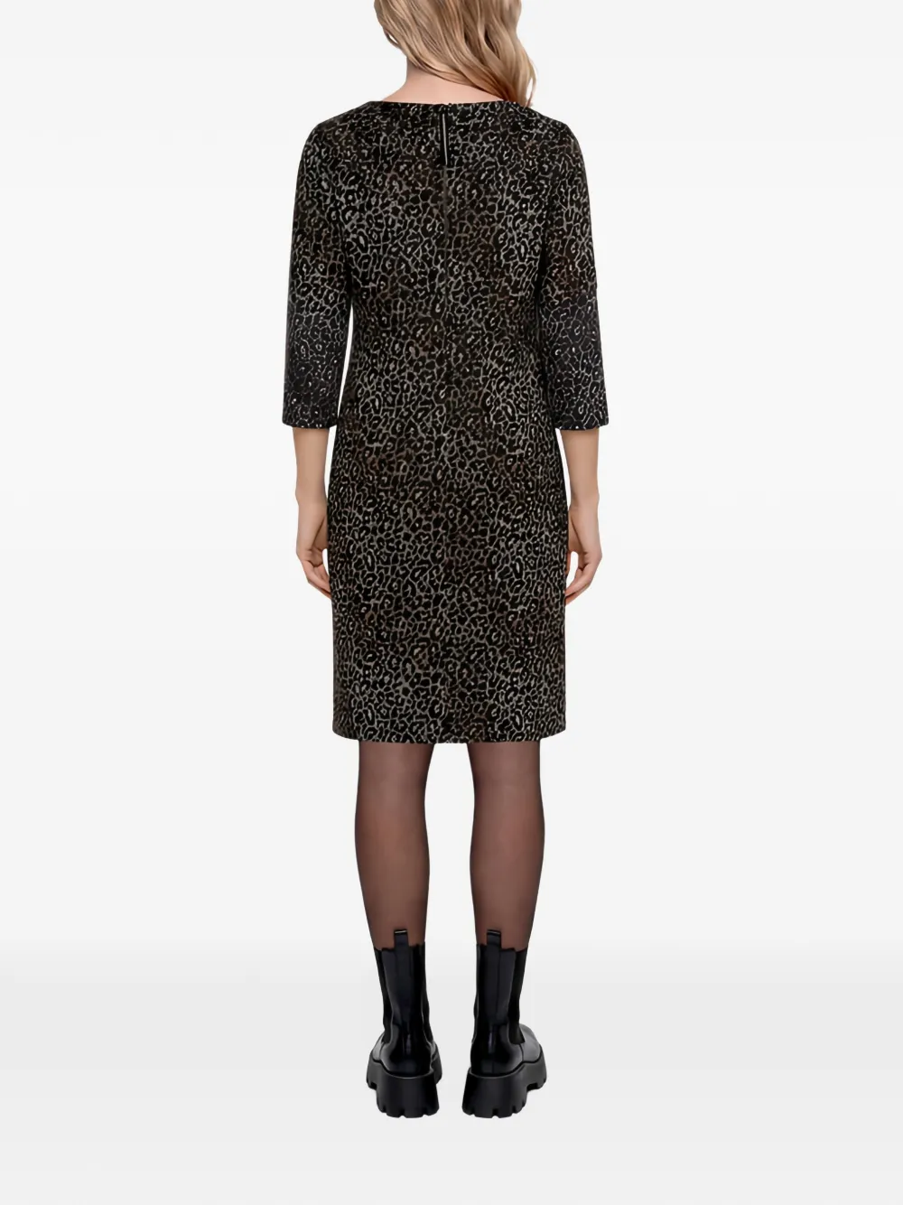 Betty Barclay leopard-print mini dress Zwart
